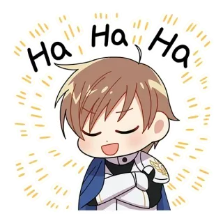 😂 Ha Ha Ha anime, cartoon, cute, funny, laughing, happy, chibi telegram sticker