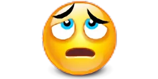 😣 emoji, traurig, enttäuscht, gesicht, ausdruck, gefühl whatsapp sticker