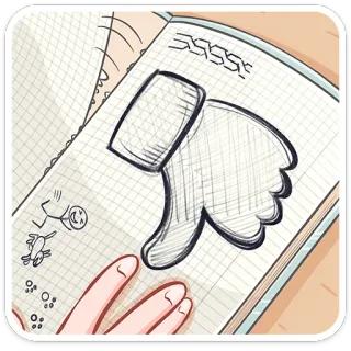 👎 踩, 不喜欢, 负面, 差, 失败, 拒绝, 手势 telegram sticker