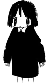 😐 Anime, Charakter, Manga, Kunst, Zeichnung, Traurig telegram sticker