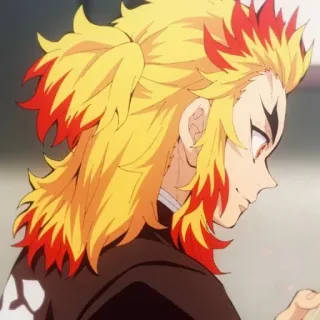 🔥 Kyojuro Rengoku Demon Slayer Аниме, Клинок рассекающий демонов, Ренгоку, Кёджуро, Огонь, Пламя telegram sticker