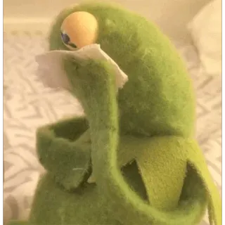 😭 Kermit Kermit, rana, meme, burattino, verde telegram sticker