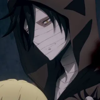 🖤 Zack Angels of Death Anime, Manga, Horor, Karakter, Zack, Angels of Death, Isaac Foster telegram sticker