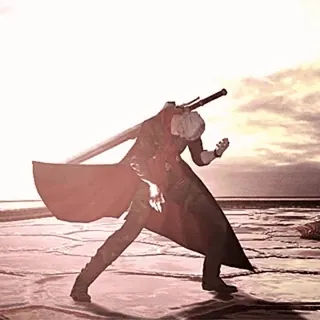 😎 Dante Devil May Cry 但丁, 鬼泣, 剑, 游戏角色, 动作 whatsapp sticker