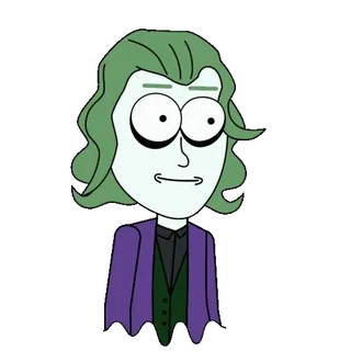 😈 The Joker joker, villain, comic, dc comics, cartoon, gotham whatsapp sticker