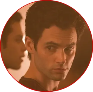 ❤️ Joe Goldberg You serie de TV, thriller, acosador, Penn Badgley telegram sticker