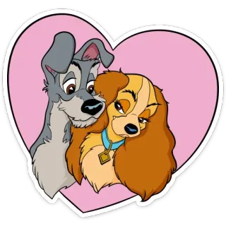 Леди и Бродяга :: @TgSticker telegram stickers