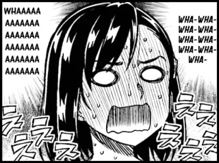 😳 WHAAAAA AAAAAAA AAAAAAA AAAAAAA AAAAAAA AAAAAAA WHA-WHA- WHA-WHA- WHA-WHA- WHA-WHA- WHA- manga, shocked, anime, panic, scream, face, woman, expression telegram sticker