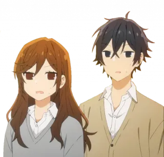 😓 Anime, Casal, Amigos, Desenho animado telegram sticker