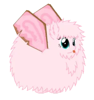 🤯 pink, fluffy, cartoon, animal, cute, kawaii telegram sticker