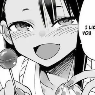 ☺️ I LIKE YOU Anime, Manga, Lolipop, Remaja telegram sticker