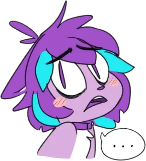 😨 ... อนิเมะ, การ์ตูน, สติกเกอร์, ตัวละคร, น่ารัก, ภาพประกอบ telegram sticker