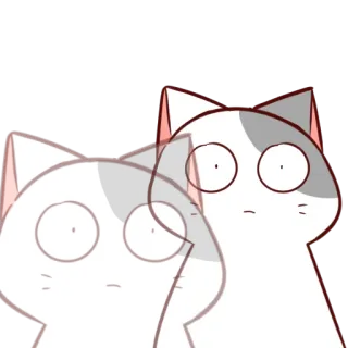 😱 mèo, động vật, thú cưng, mèo con, dễ thương, phim hoạt hình, kawaii telegram sticker