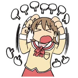 😫 Anime, Manga, Arrabbiato, Scioccato, Sorpreso, Cartone animato, Ragazza telegram sticker
