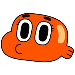 🙄 Darwin Watterson The Amazing World of Gumball Dibujos animados, Pez, Naranja, Darwin, Animado whatsapp sticker