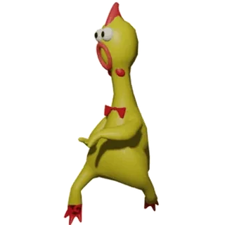🐥 chicken, rubber chicken, toy, funny, humor, squawk telegram sticker