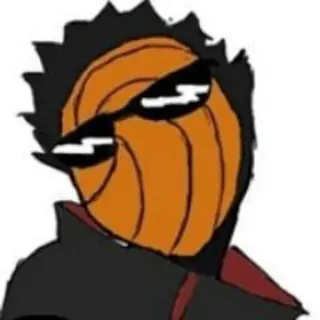 😎 Tobi Naruto anime, character, tobi, naruto, glasses telegram sticker