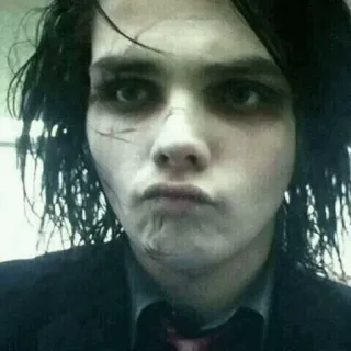 🖤 Gerard Way Gerard Way, My Chemical Romance, Emo, Make-up, Sänger, Alternative telegram sticker