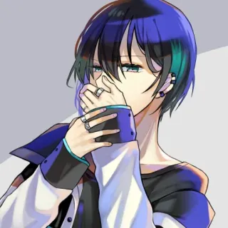 🤭 อนิเมะ, เด็กผู้ชาย, ตัวละคร, ภาพประกอบ telegram sticker