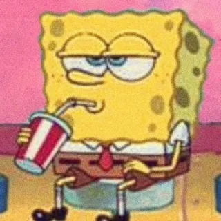🧽 Spongebob Spongebob Squarepants hoạt hình, SpongeBob, đồ uống, nhân vật telegram sticker