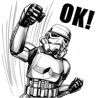 👌 Stormtrooper Star Wars stormtrooper, star wars, impero, impero galattico, caccia, cattivo, soldato, spazio, fantascienza telegram sticker