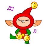 🕺 Cartone animato, Elfo, Carino, Divertente, Personaggio, Sorriso telegram sticker