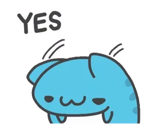🙂‍↕️ Bongo Cat YES telegram sticker