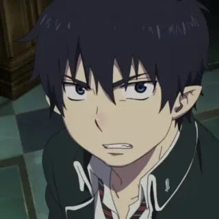 ☁️ Rin Okumura Blue Exorcist Anime, Manga, Dämon, Blue Exorcist, Rin Okumura telegram sticker