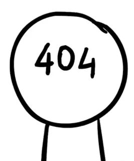 🙈 404 Erro 404, Internet, Mensagem de erro, Página não encontrada, Meme, Engraçado whatsapp sticker