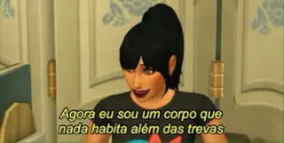 😱 Agora eu sou um corpo que nada habita além das trevas telegram sticker