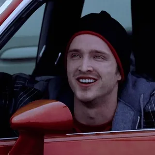 🚬 Jesse Pinkman Breaking Bad jesse pinkman, breaking bad, aaron paul, reaction, happy, excited, driving, tv show telegram sticker