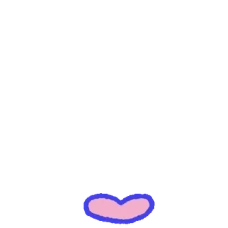 💬 lips, mouth, cartoon, sticker, face, pink, blue telegram sticker