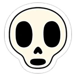 💀 骷髅, 死亡, 骨头, 骨架, 万圣节 telegram sticker
