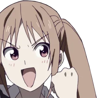 🍌 anime, garota, fofo, desenho animado telegram sticker