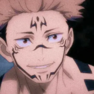 😉 Ryomen Sukuna Jujutsu Kaisen Anime, Jujutsu Kaisen, Sukuna, Przeklęty duch, Manga telegram sticker