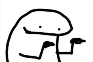 😎 stick figure, drawing, cartoon, meme, florkofcows whatsapp sticker