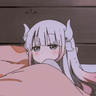 💕 Kanna Kamui Miss Kobayashi's Dragon Maid Anime, Drago, Carino, Kawaii, Kanna, Kanna Kamui telegram sticker