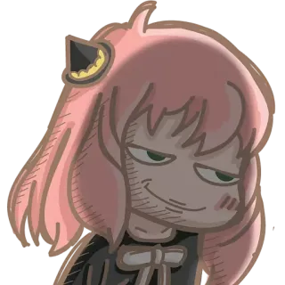 ☕ Anya Forger Spy x Family Anime, Spy x Family, Anya Forger, Lucu, Sombong, Kartun telegram sticker