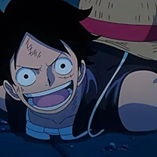 ❤️‍🔥 Luffy One Piece Anime, One Piece, Luffy, Chapéu de palha, Desenho animado, Engraçado, Personagem telegram sticker