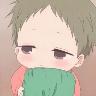 🙁 Anime, Em bé, Buồn ngủ, Dễ thương telegram sticker