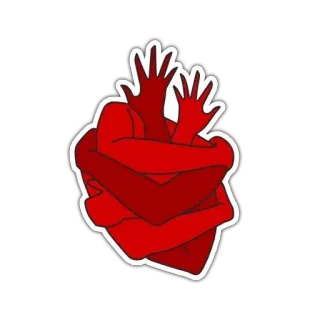 💙 cuore, abbraccio, amore, insieme, supporto telegram sticker