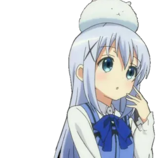 🤔 Аниме, Милый, Девушка, Каваий, Мультфильм telegram sticker