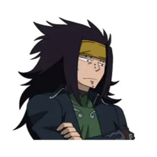 😒 Gildarts Clive Fairy Tail Аниме, Манга, Fairy Tail, Гилдартс Клайв, Персонаж, Наклейка telegram sticker