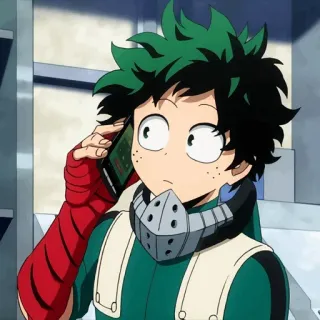🥦 Izuku Midoriya My Hero Academia 애니메이션, 만화, 이즈쿠, 나의 히어로 아카데미아, 미도리야 telegram sticker