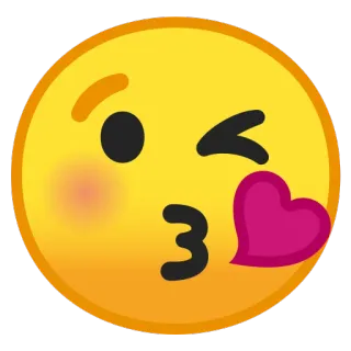 😘 Emoji, Cium, Cinta, Hati, Kedipan telegram sticker