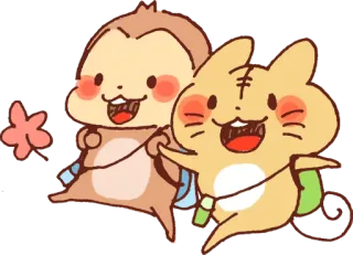 Autumn of wachawacha Animal :: @line_stickers telegram stickers