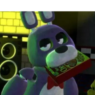 😇 Bonnie Five Nights at Freddy's Bonnie, FNAF, Five Nights at Freddy's, Animatronique, Lapin telegram sticker