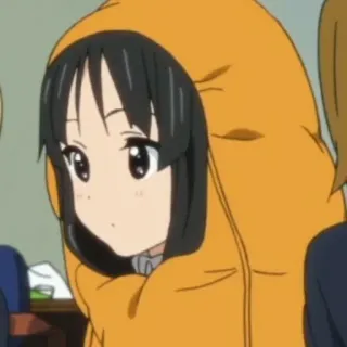 😶 Azusa Nakano K-On! Anime, Mangá, Fofo, Garota, Desenho animado, Azusa Nakano, K-On telegram sticker