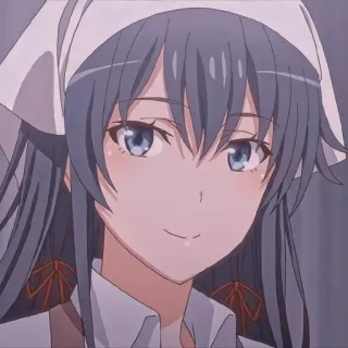 😁 Anime, Ragazza, Cameriera, Sorridendo, Carino telegram sticker