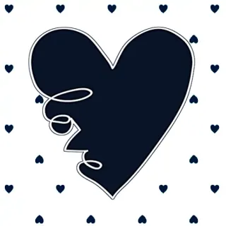 💙 love cuore, amore, san valentino, romanticismo, decorazione whatsapp sticker